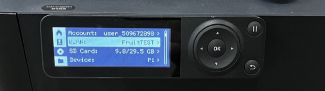 P1 series — Settings, WLAN