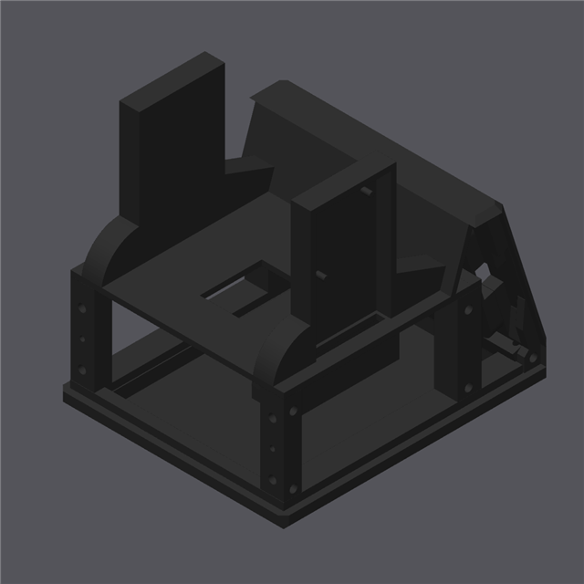 TigerScale V3 enclosure, rear three-quarter view